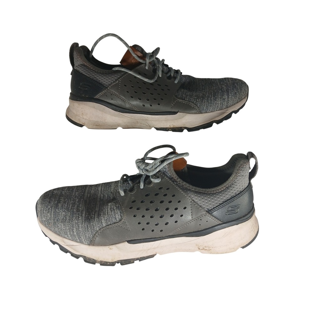 Skechers 65659W Sneakers 9W Grey Wide Fit Air-Cooled‎ Memory Foam Walking Shoes
